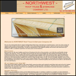 Screen shot of the Northwest Roof Truss & Staircase Company Ltd website.