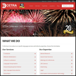 Screen shot of the Cretra Investments Ltd website.