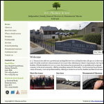 Screen shot of the Evan Thomas & Sons (Funeral Directors) Ltd website.