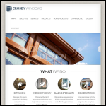 Screen shot of the Crosby Windows Ltd website.