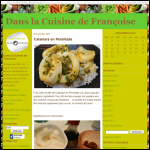 Screen shot of the Dans La Cuisine website.