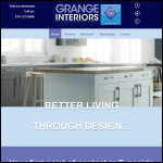 Screen shot of the Grange for Interiors website.