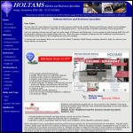 Screen shot of the Holtams Ltd website.