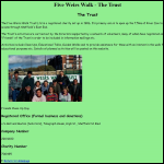Screen shot of the The Five Weirs Walk Trust Ltd website.