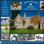 Screen shot of the Tim Brown Equestrian Ltd website.