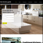 Screen shot of the Kitchen Guide Ltd website.