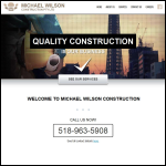Screen shot of the Michael Wilson Construction Ltd website.