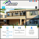 Screen shot of the UNITED DESIGN AND BUILD LIMITED website.
