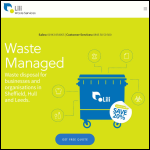 Screen shot of the Lili Waste Services website.