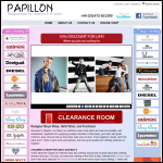 Screen shot of the Papillon Kids website.