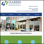 Screen shot of the Harris Marketing Solutions Ltd website.