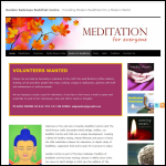 Screen shot of the Ganden Buddhist Centre website.