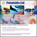 Screen shot of the Petalside Ltd website.