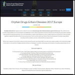 Screen shot of the Orphan Europe (UK) Ltd website.