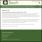 Screen shot of the Magnolia Management Ltd website.