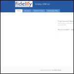Screen shot of the Fidelity Crm Ltd website.
