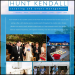 Screen shot of the Hunt Kendall Catering Ltd website.