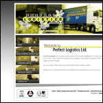 Screen shot of the Perfect Logistics Ltd website.