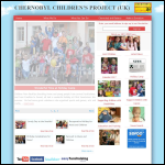 Screen shot of the Chernobyl Children's Project (UK) website.