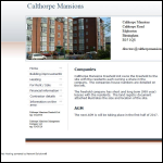 Screen shot of the Calthorpe Mansions Freehold Ltd website.