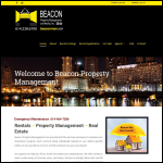 Screen shot of the Beacon Property Management Ltd website.