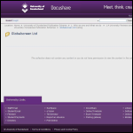 Screen shot of the Globalscreen Ltd website.