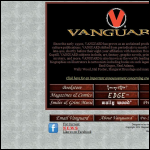 Screen shot of the Vanguard Productions website.