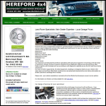 Screen shot of the Hereford 4 X 4 Ltd website.