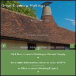Screen shot of the Great Dunmow Maltings Preservation Trust Ltd website.