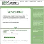 Screen shot of the Business & Professional Partners Ltd website.