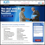 Screen shot of the Icm Marketing Services Ltd website.