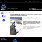 Screen shot of the Ascot Properties Uk Ltd website.