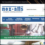 Screen shot of the Noz-Alls Ltd website.