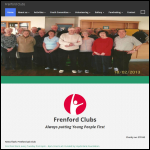 Screen shot of the Frenford Clubs Ltd website.
