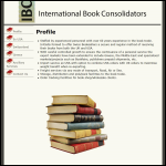 Screen shot of the International Book Consolidators Ltd website.