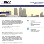 Screen shot of the Sense Developments Ltd website.