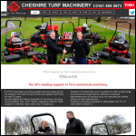 Screen shot of the Cheshire Turf Machinery Ltd website.