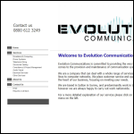 Screen shot of the Evolution Communication Consultants Ltd website.