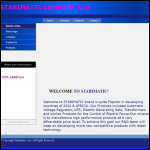 Screen shot of the Stabimatic Co Ltd website.