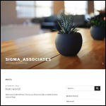 Screen shot of the Sigma Associates (UK) Ltd website.