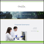 Screen shot of the Osiris Consulting Ltd website.