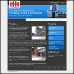 Screen shot of the H H Aluminium & Building Products Ltd website.