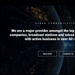 Screen shot of the Ocean Communications Ltd website.