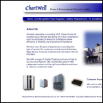 Screen shot of the Chartwell Power & Environmental Services Ltd website.