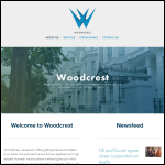 Screen shot of the Woodcrest Ltd website.