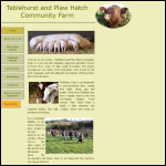 Screen shot of the Tablehurst Farm Ltd website.
