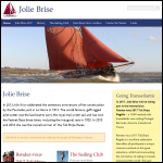 Screen shot of the Jolie Brise Ltd website.