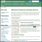Screen shot of the Rushmoor Voluntary Services website.