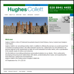 Screen shot of the Hughes Collett Ltd website.