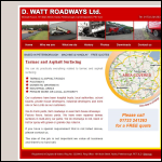 Screen shot of the D.Watt Roadways Ltd website.